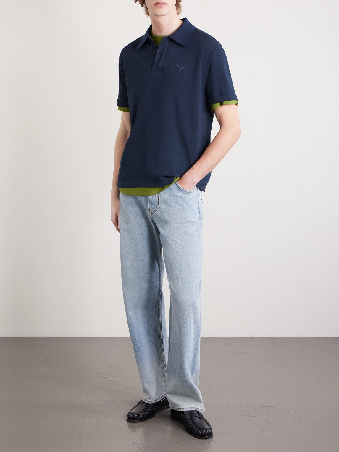 Slim-Fit Logo-Embroidered Cotton-Piqué Polo Shirt