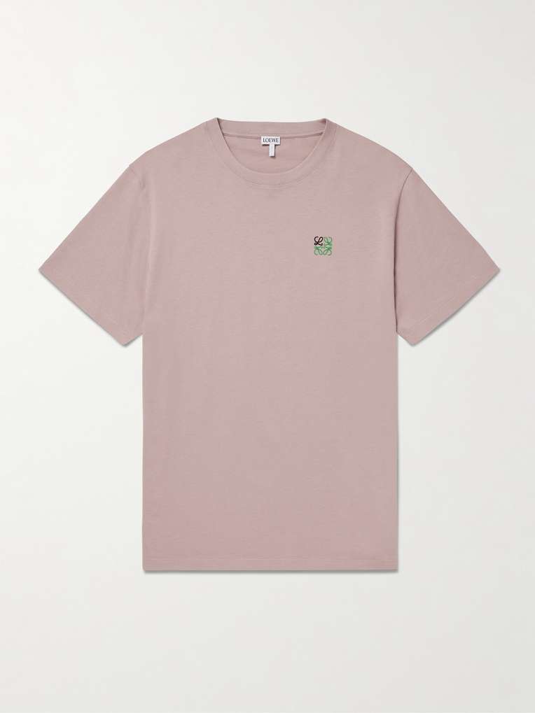 Loewe — Logo-Embroidered Cotton-Jersey T-Shirt