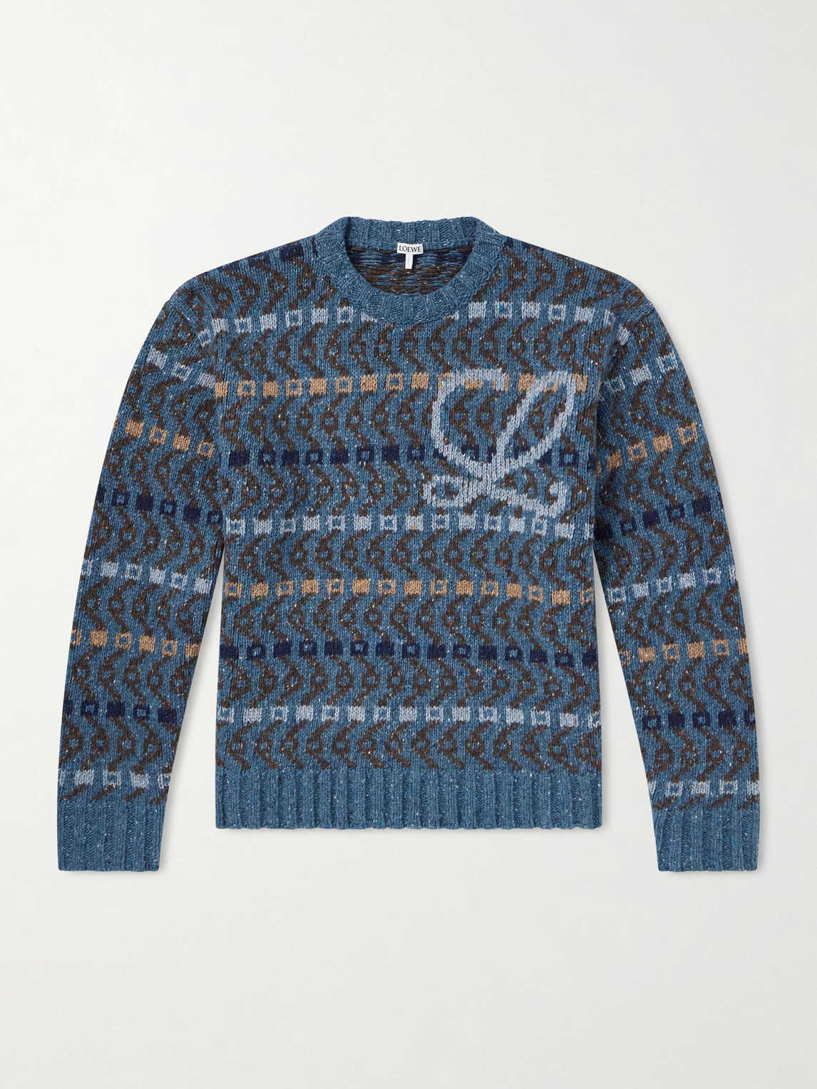 LOEWE – Logo-Intarsia Wool-Blend Sweater