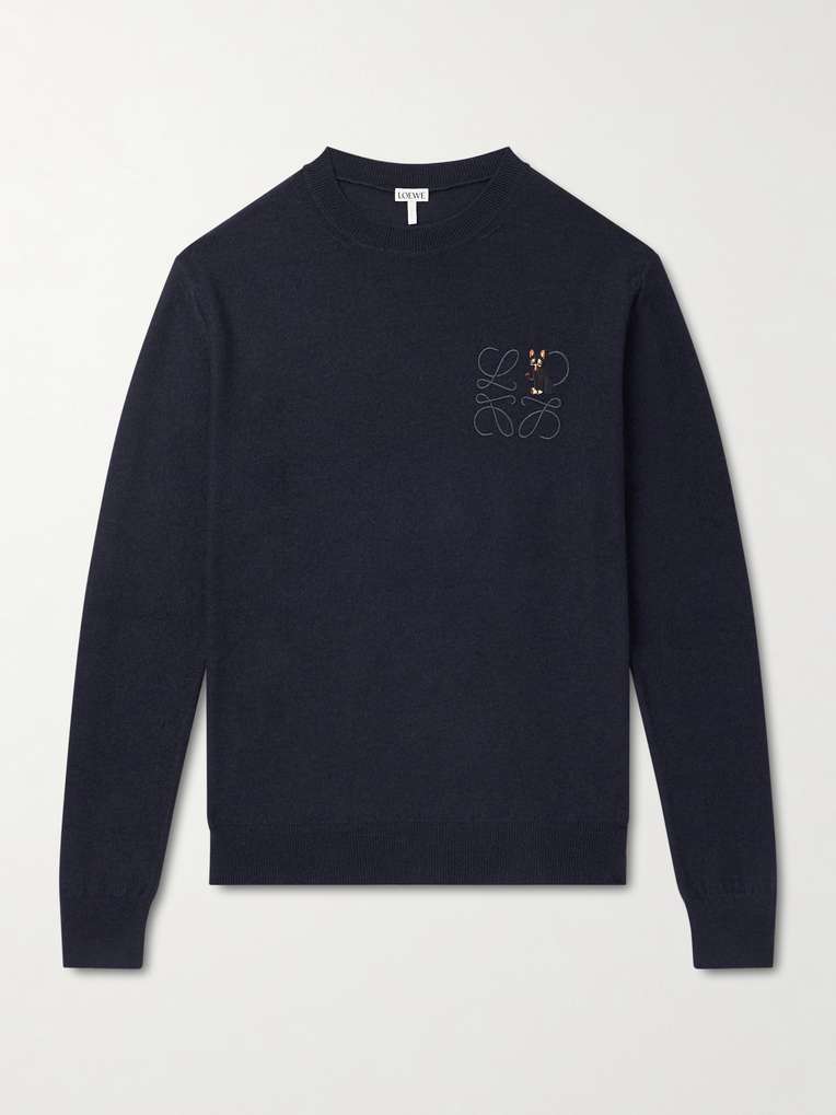 Loewe — Embroidered Wool-Blend Sweater