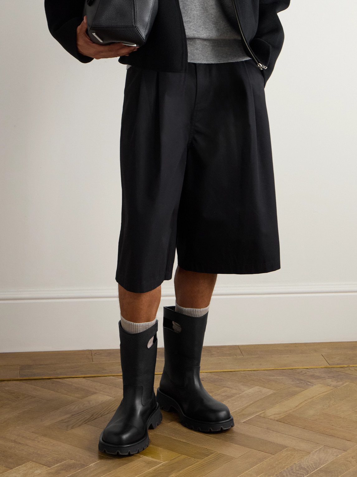 Bobby Bag Cutout Leather Desert Boots — 2