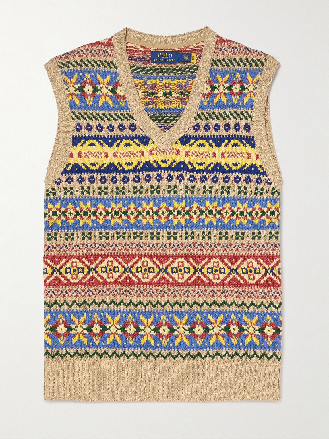 Polo Ralph Lauren Fair Isle Cotton and Linen-Blend Intarsia Vest - Men