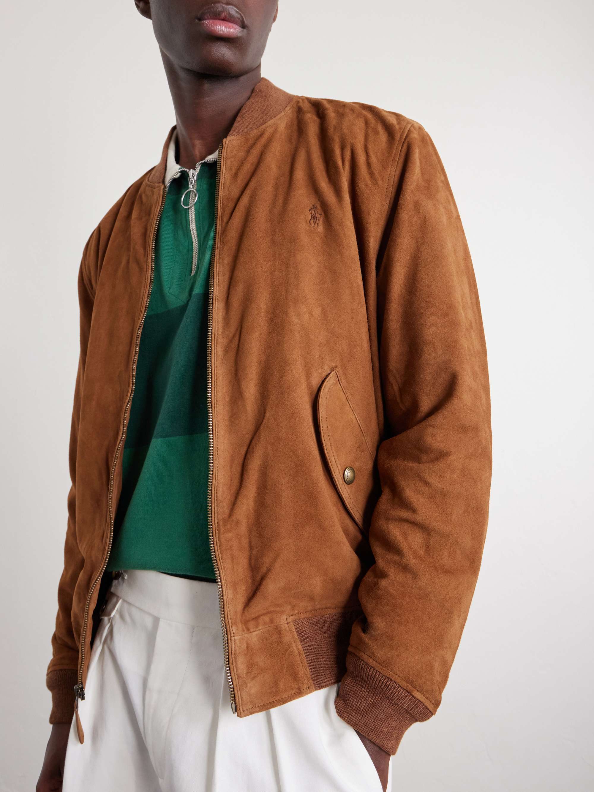 POLO RALPH LAUREN Suede Jacket for Men | MR PORTER