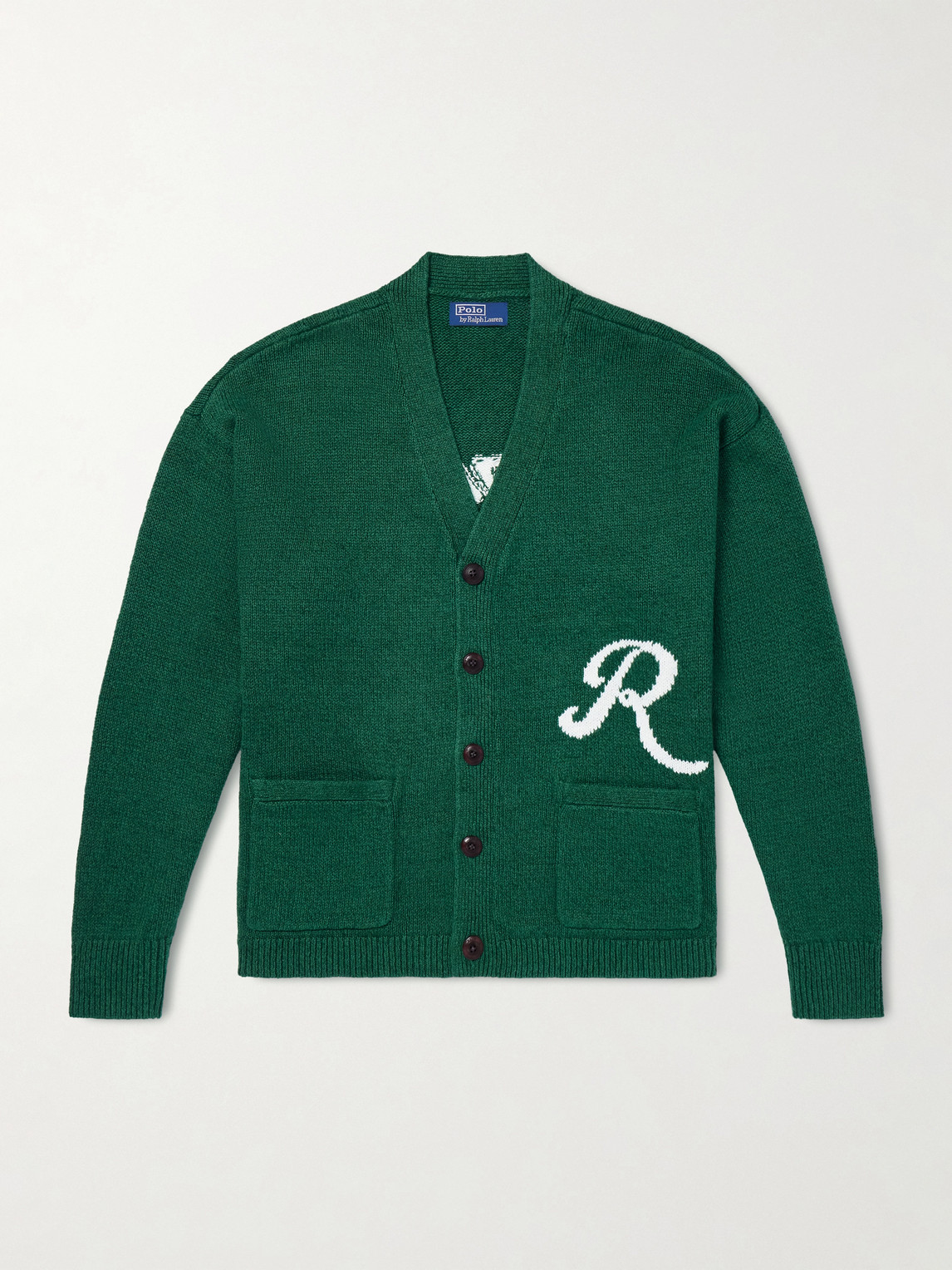 Polo Ralph Lauren ogo-Intarsia inen and Cotton-Blend Cardigan - Men