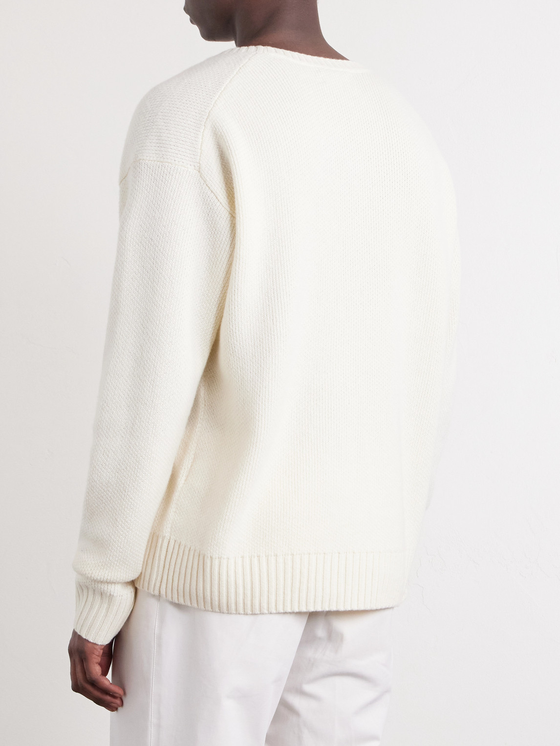  Polo Ralph Lauren - Logo-appliquéd Printed Cashmere Sweater - Men - Neutrals - M 