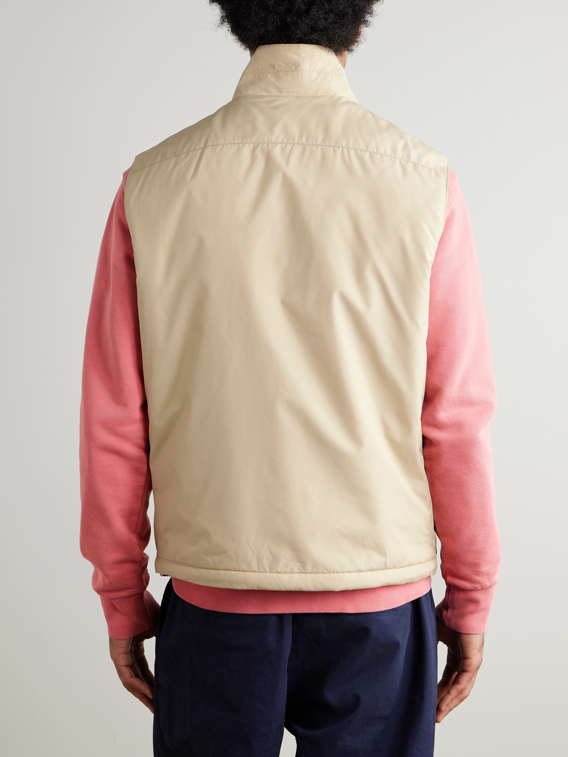  Polo Ralph Lauren - Logo-embroidered Padded Recycled Shell Gilet - Men - Neutrals - S 