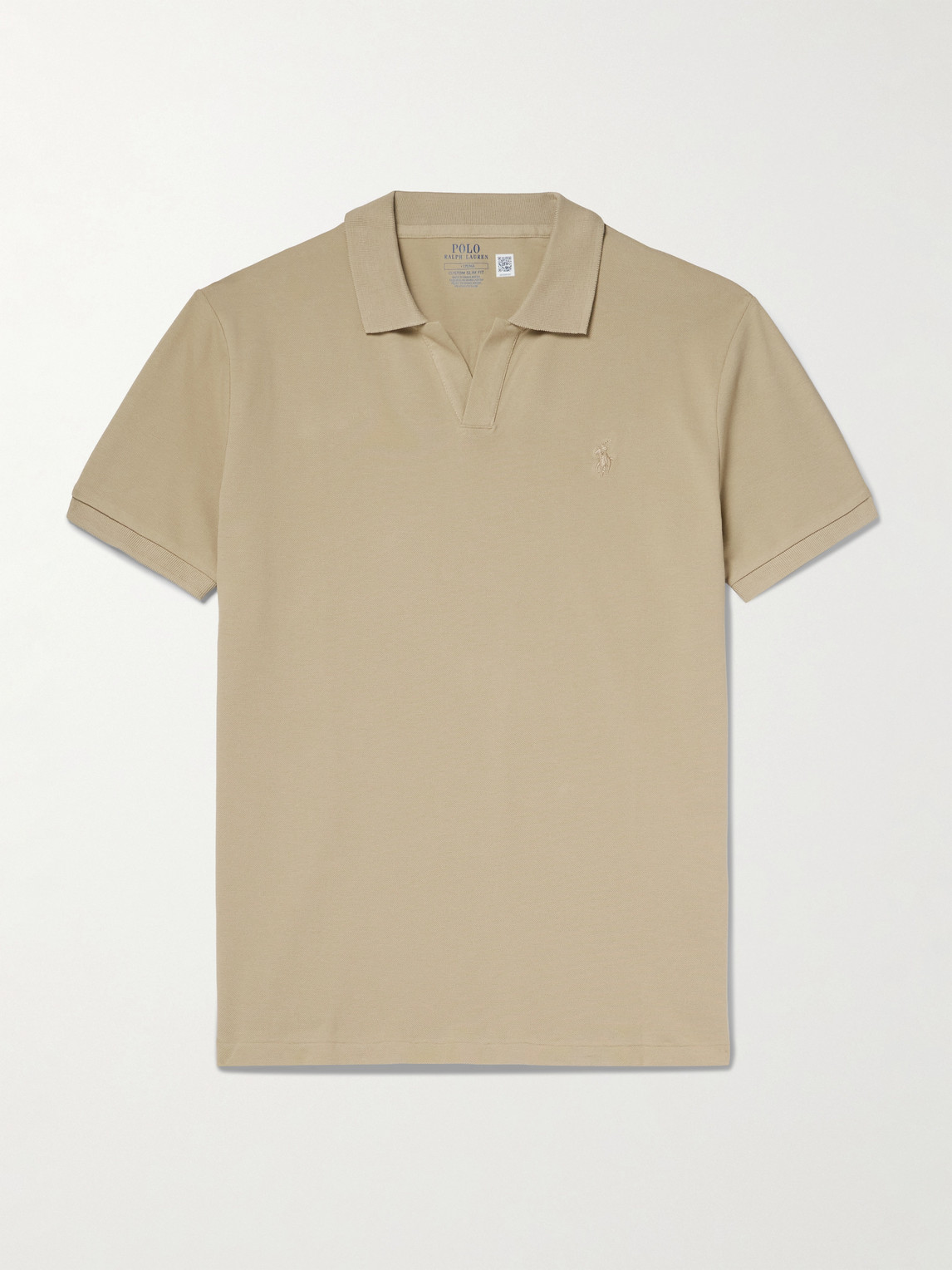 Polo Ralph Lauren Open-Collar Logo-Embroidered Cotton-Blend Piqué Polo Shirten