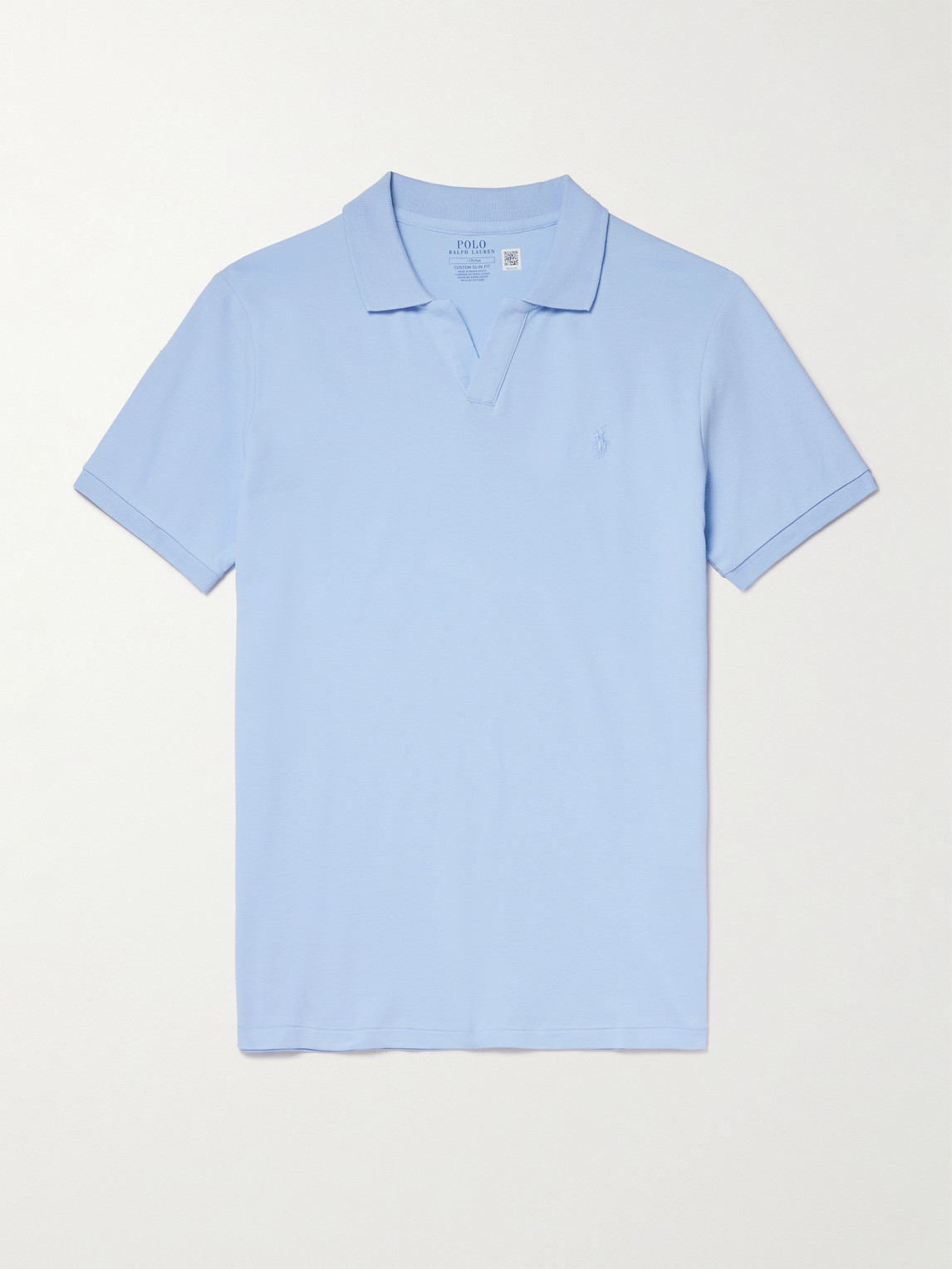 Polo Ralph Lauren Open-Collar Logo-Embroidered Cotton-Blend Piqué Polo Shirten