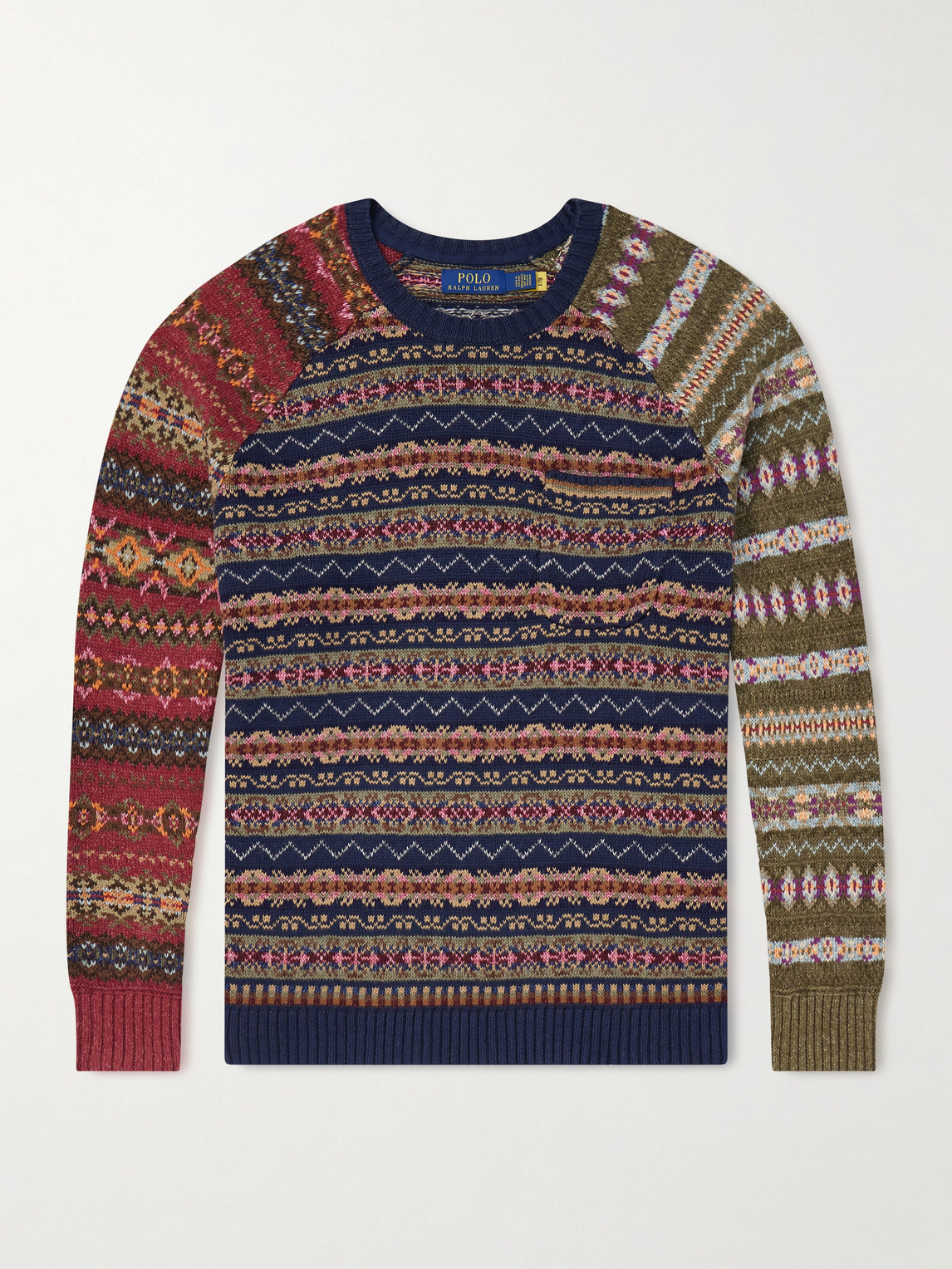 Polo Ralph Lauren Fair Isle Linen, Cotton and Silk-Blend Sweater - Men