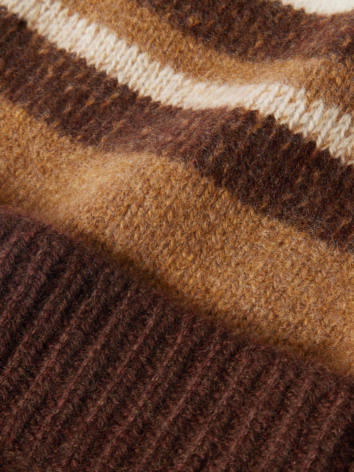 The Elder Statesman Striped Cashmere Beanie In Multi