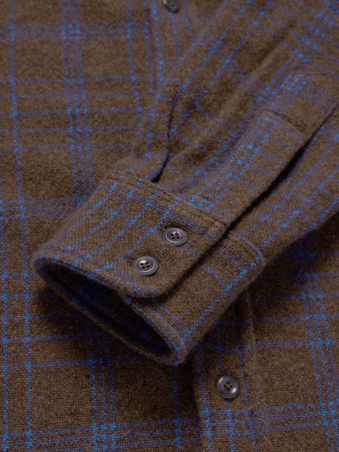 The Elder Statesman Checked Cashmere Overshirt In Brown