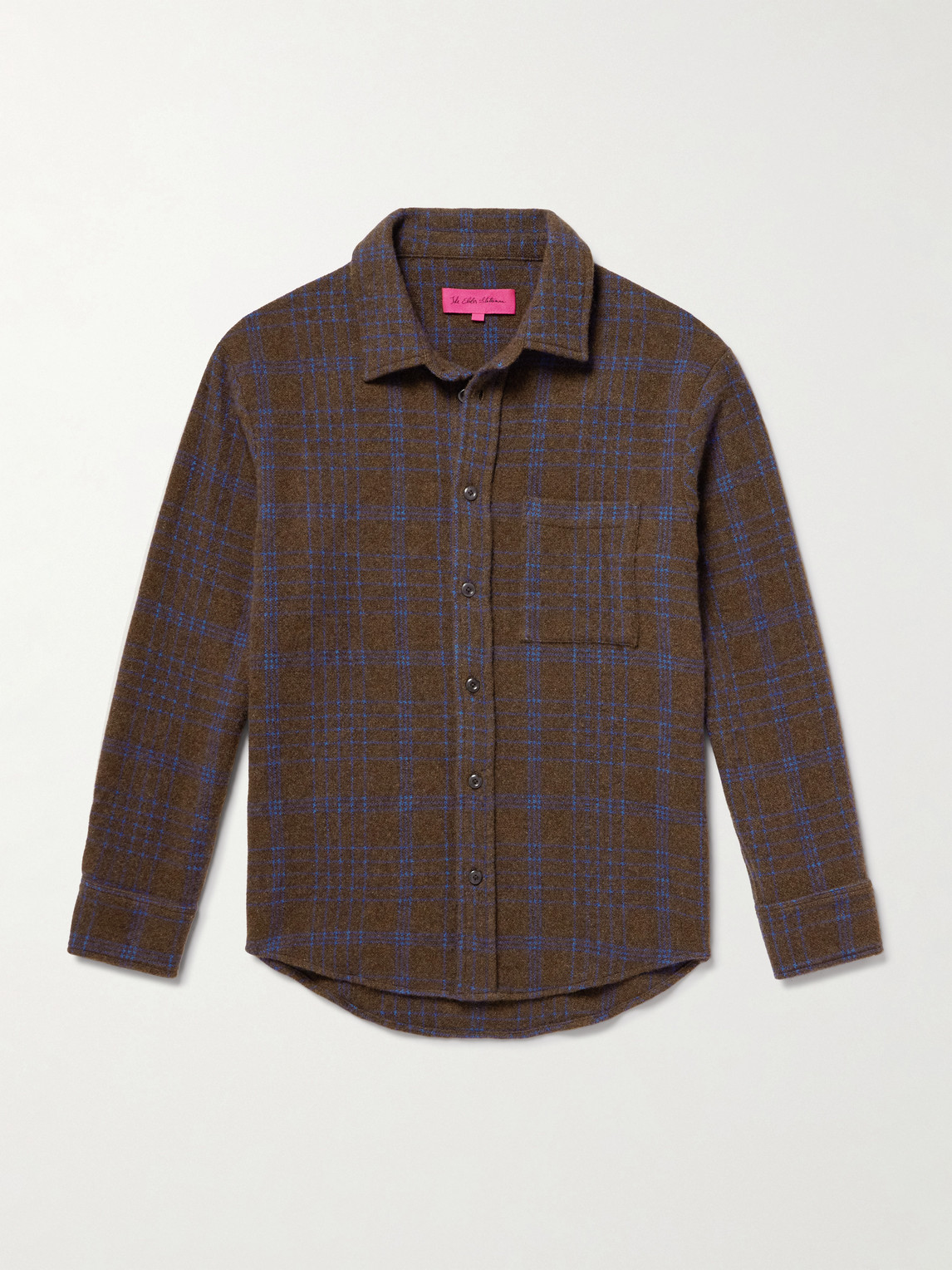 The Elder Statesman Checked Cashmere Overshirten