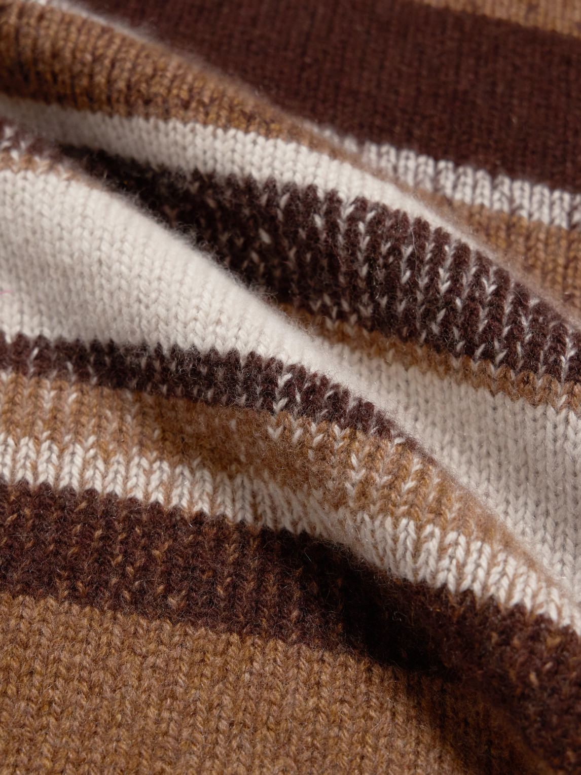 The Elder Statesman Striped Cashmere Sweater In Multi