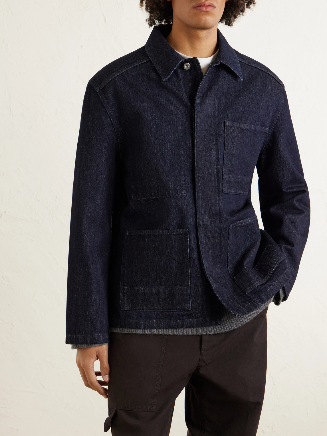  Jil Sander - Denim Blouson Jacket - Men - Blue - It 48 