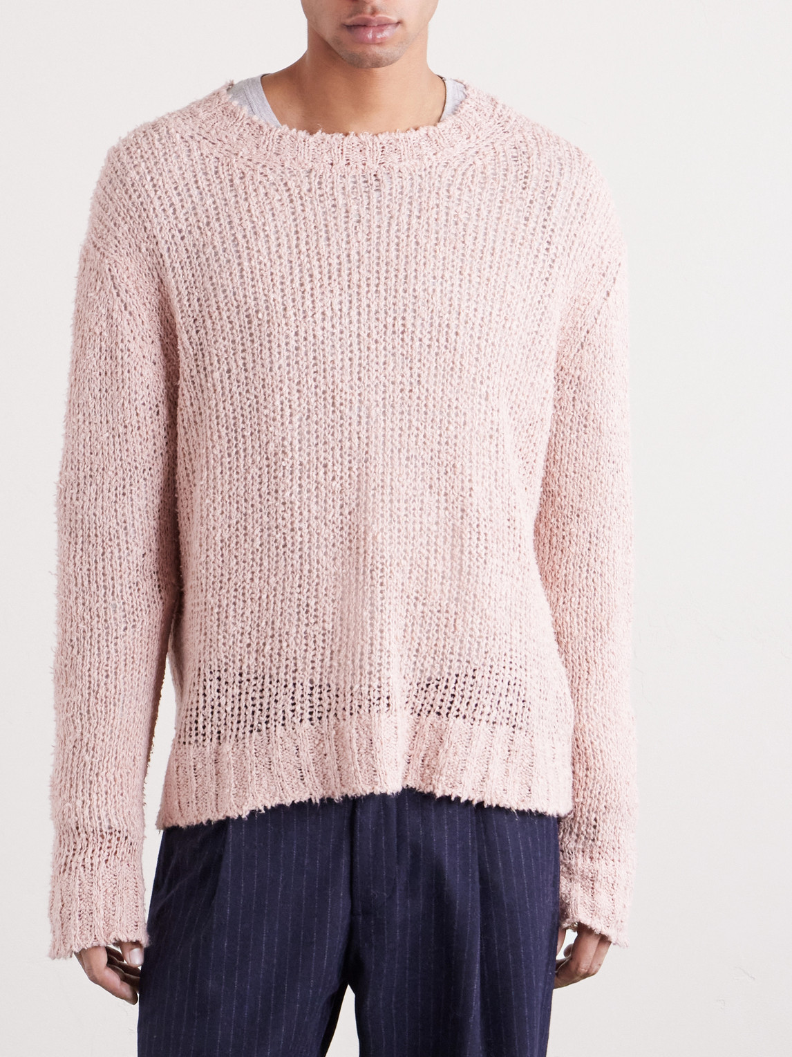  Jil Sander - Linen Sweater - Men - Pink - It 44 