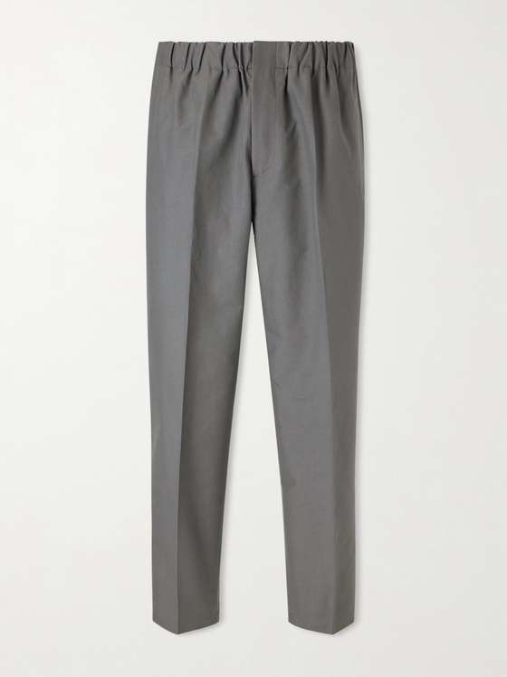 Jilsander Tapered-Leg Cotton Trousers