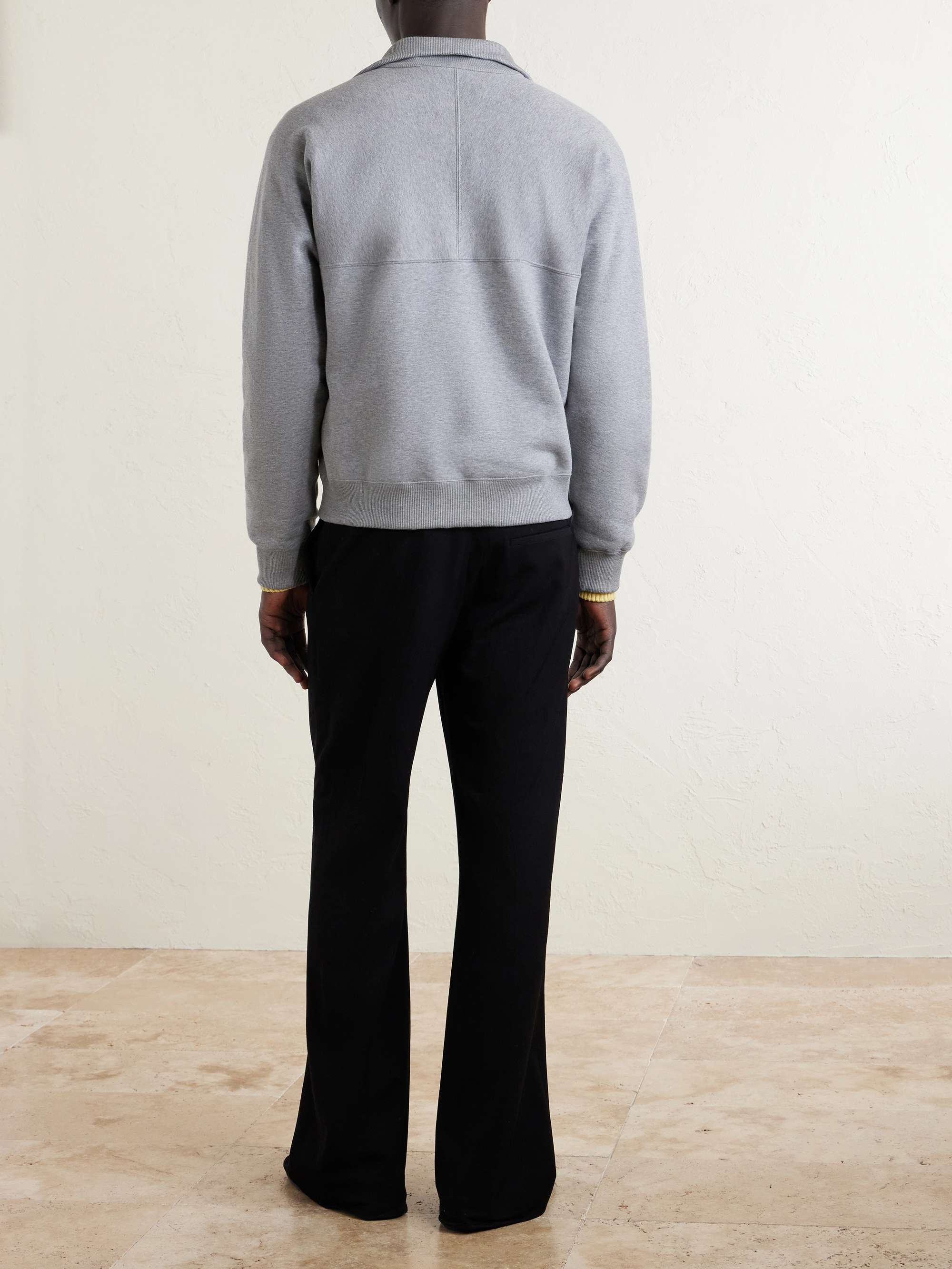 JIL SANDER Cotton-Jersey Half-Zip Sweatshirt for Men | MR PORTER