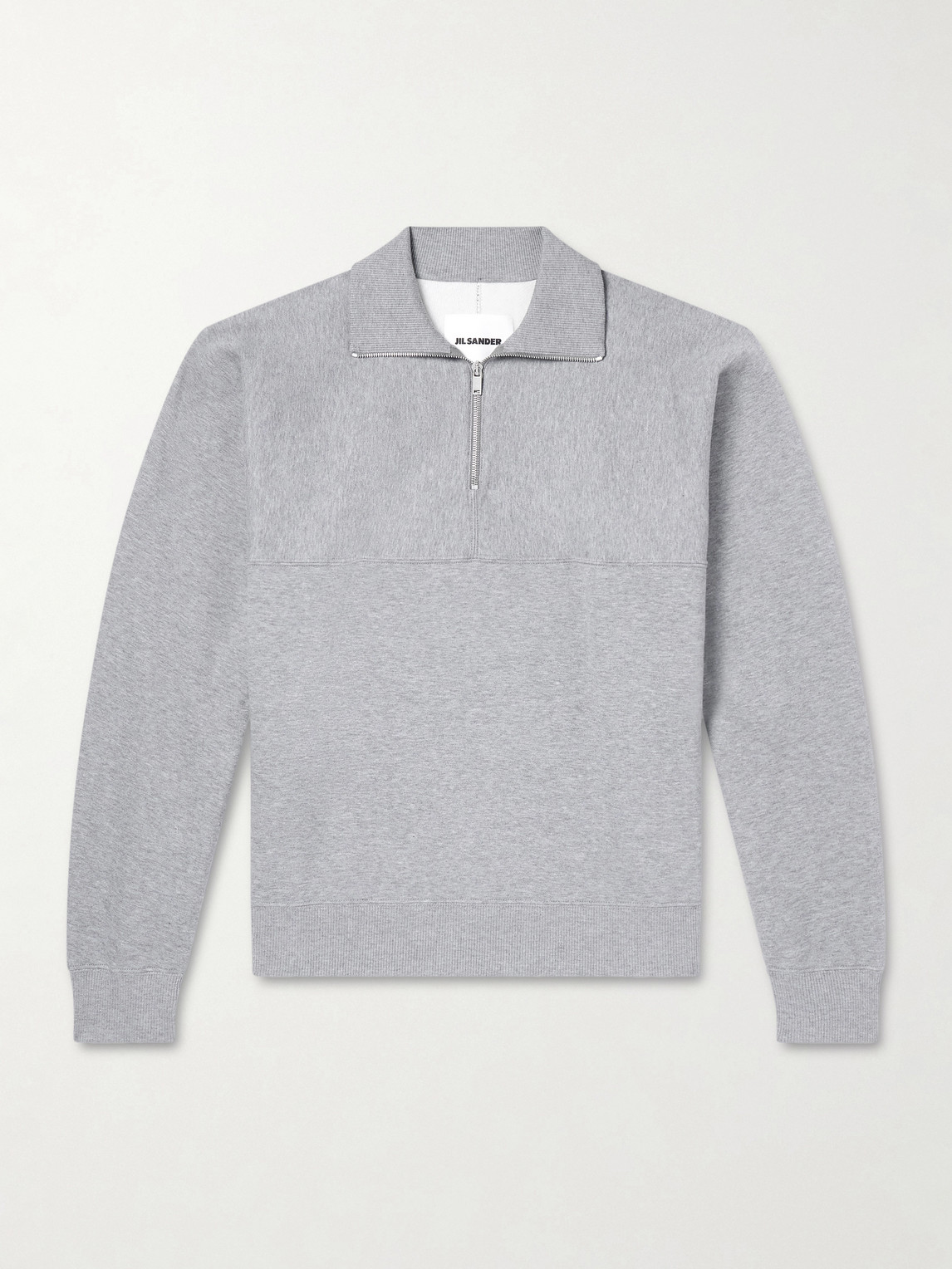 Jil Sander Cotton-Jersey Half-Zip weatshirt - Men