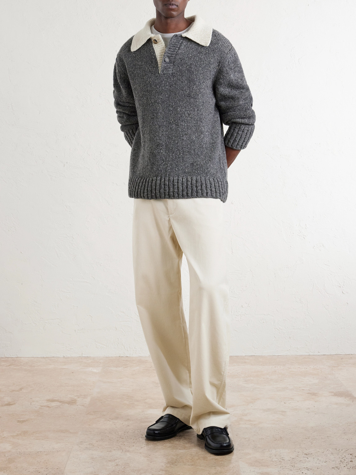 Gardian Wide-Leg Cotton- Corduroy