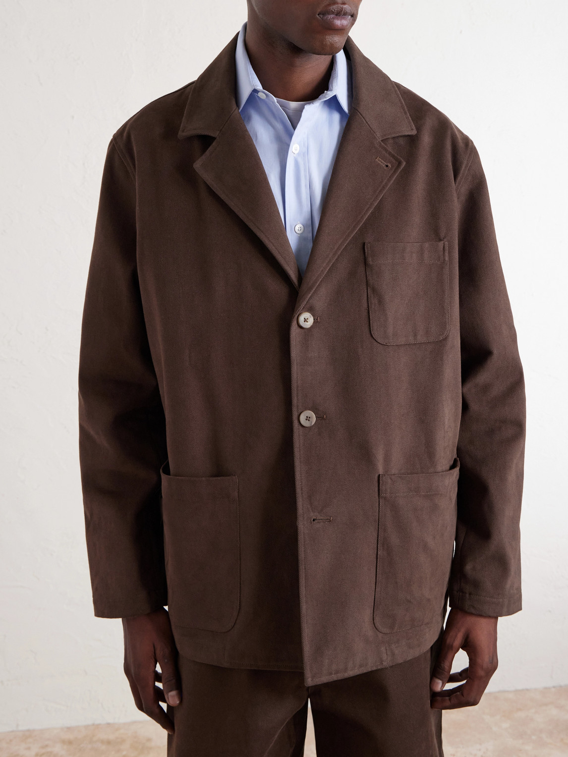 Traveler Cotton-Twill Suit Jacket