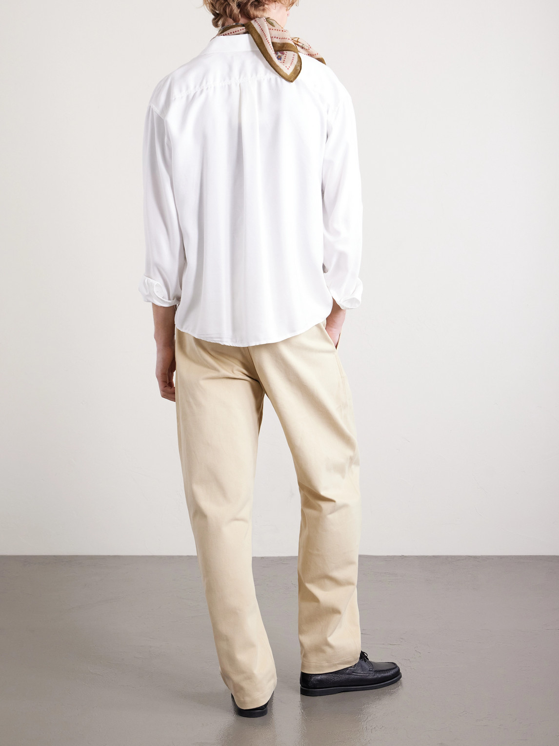 Balloon Tapered Cotton-Drill Trousers