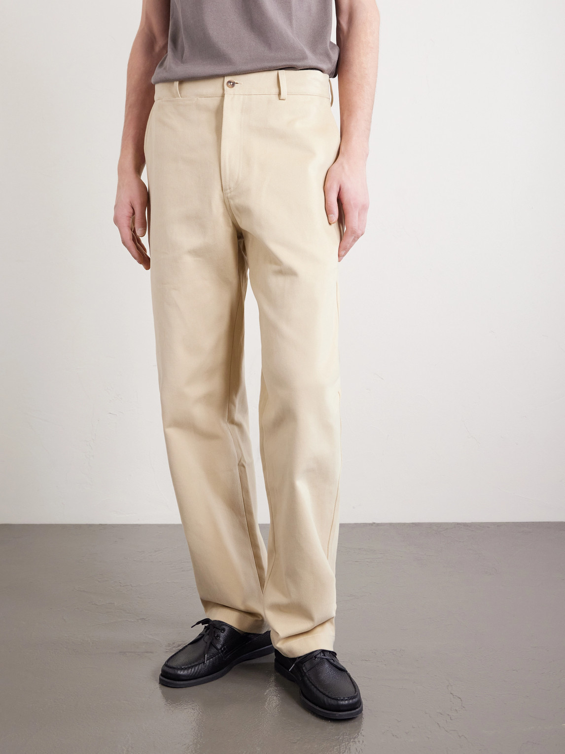 Balloon Tapered Cotton-Drill Trousers