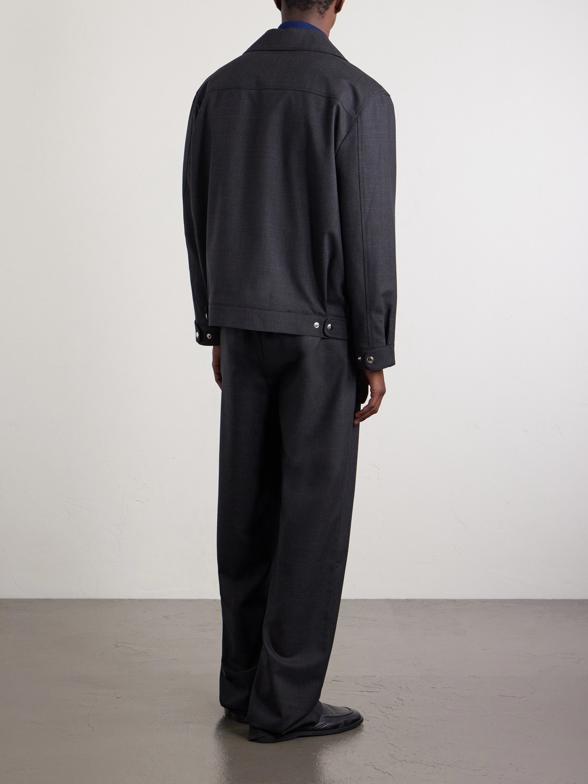 Grandad Straight-Leg Wool Trousers