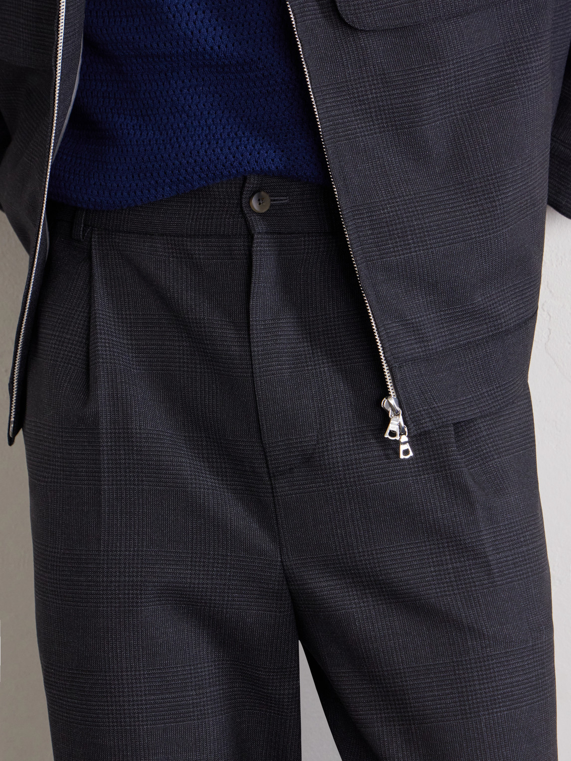 Grandad Straight-Leg Wool Trousers