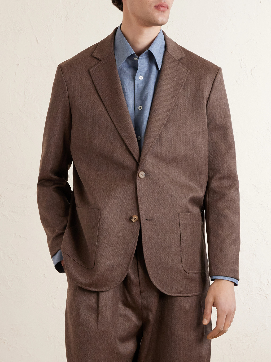 Writers Wool And Cotton-Blend Suit Jacket