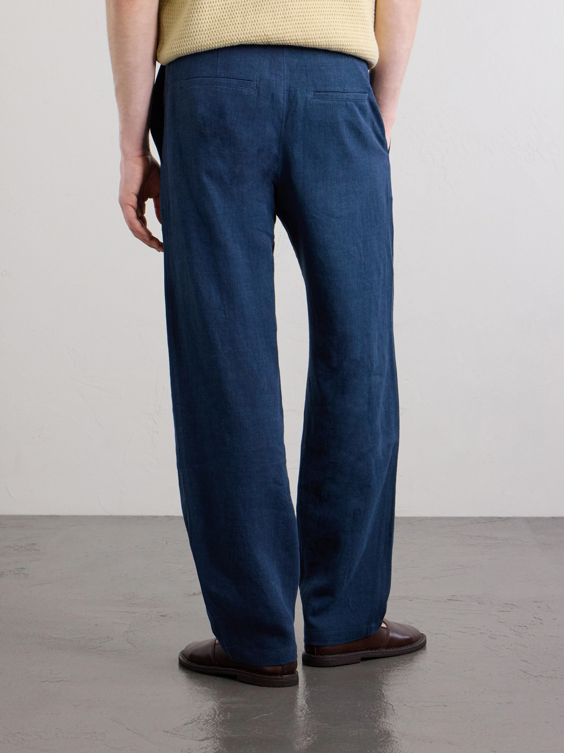 Lounge Straight-Leg Linen And Wool-Blend Suit Trousers