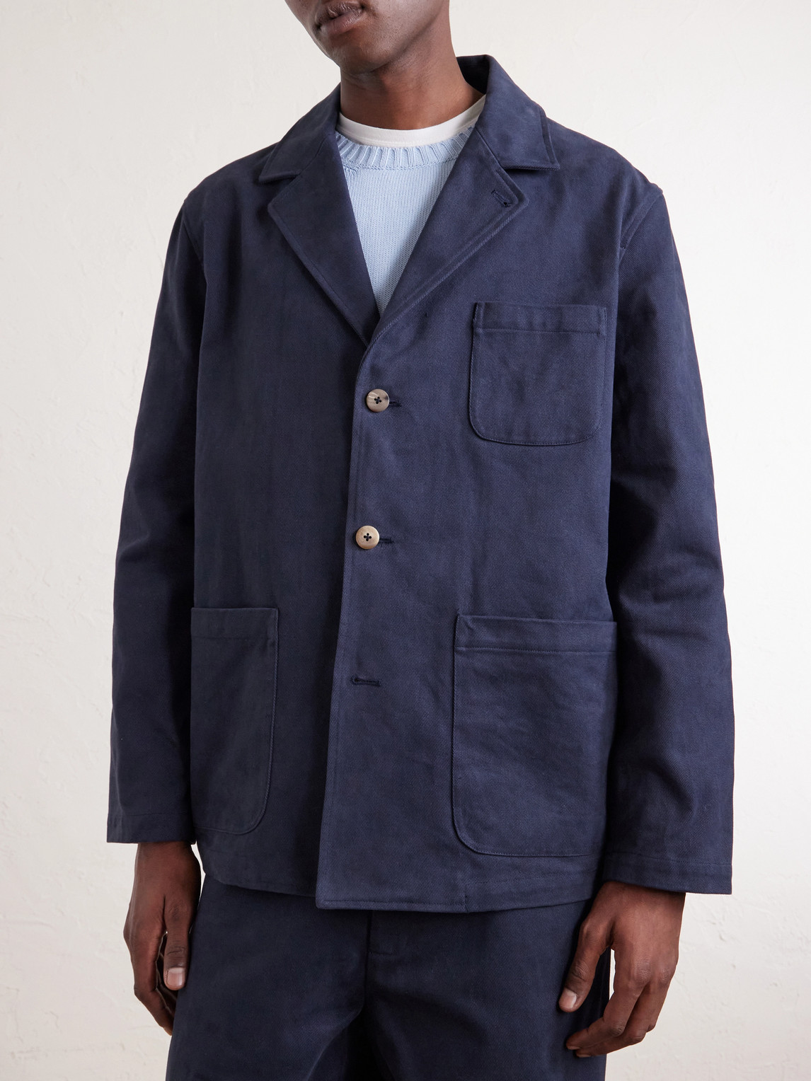 Traveler Cotton-Twill Suit Jacket