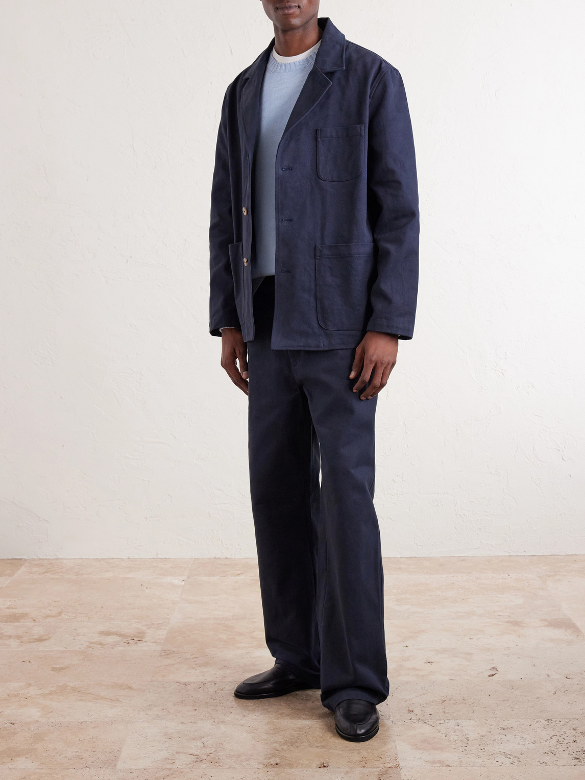 Traveler Cotton-Twill Suit Jacket