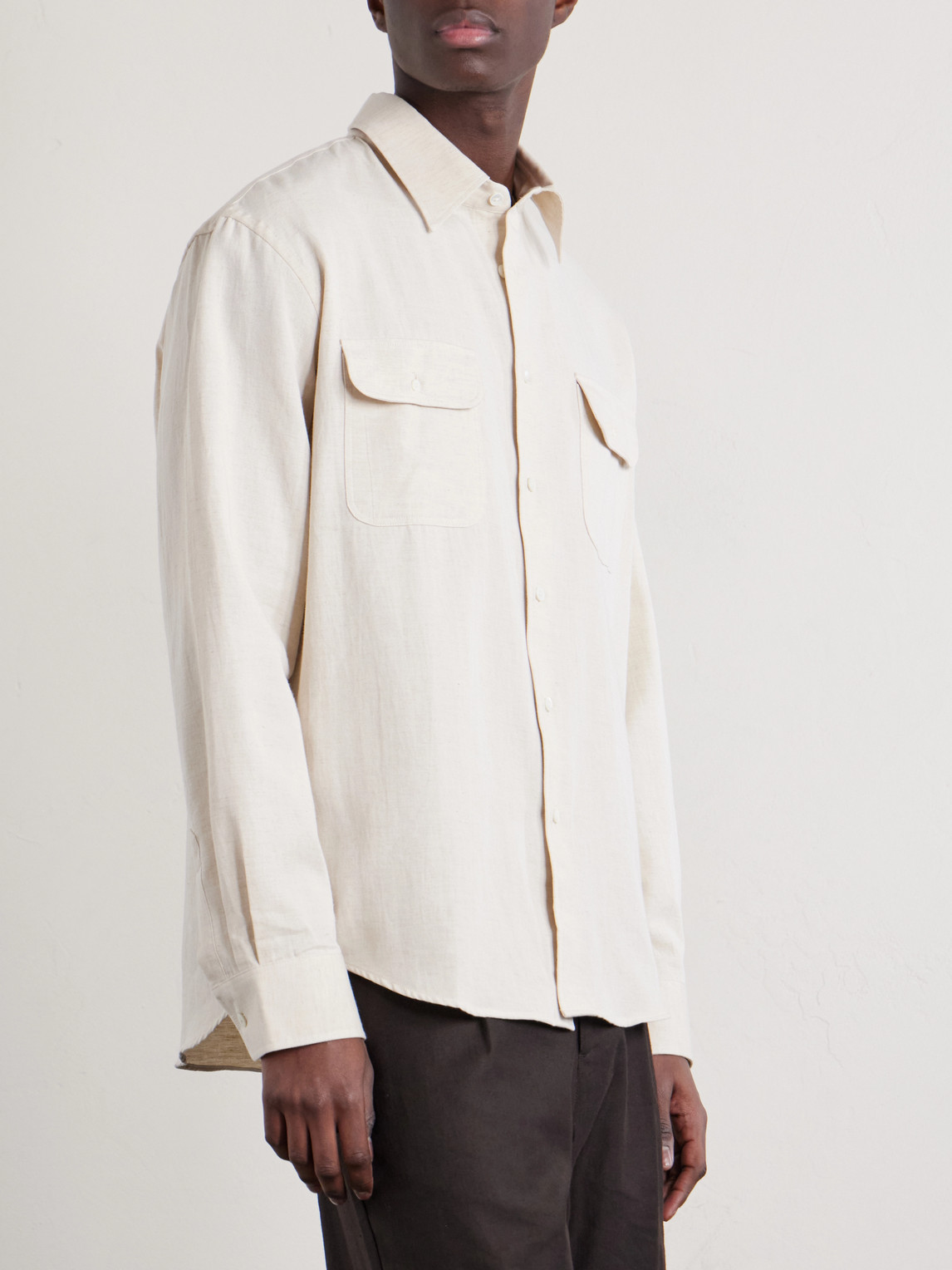 Artist Cotton And Hemp-Blend Shirt