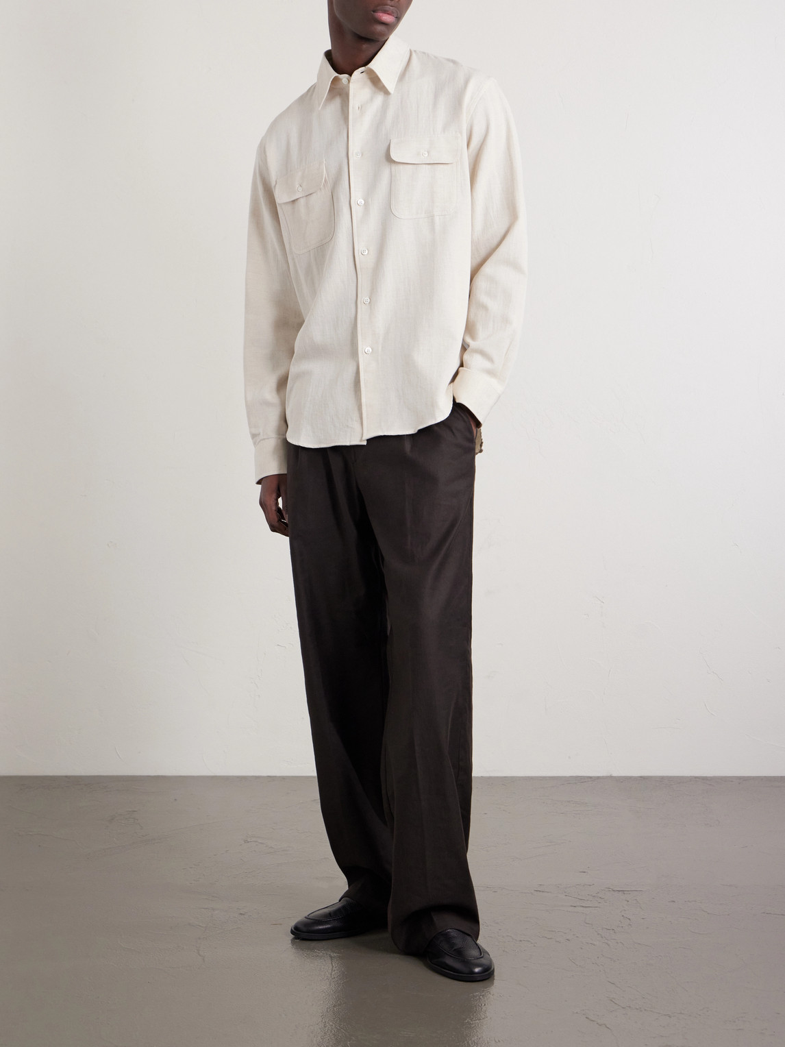 Artist Cotton And Hemp-Blend Shirt