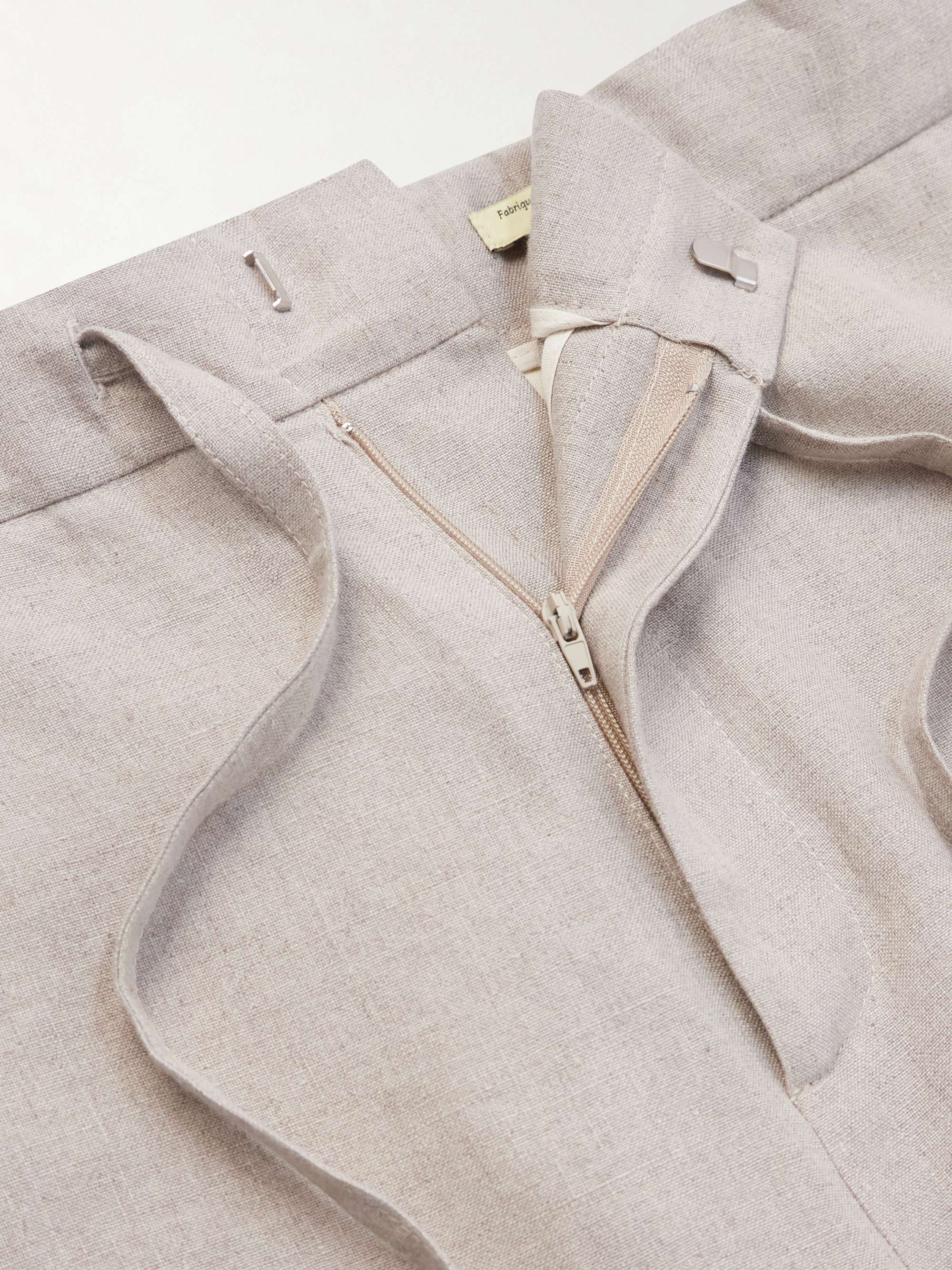 DE BONNE FACTURE Lounge Straight-Leg Linen Suit Trousers for Men