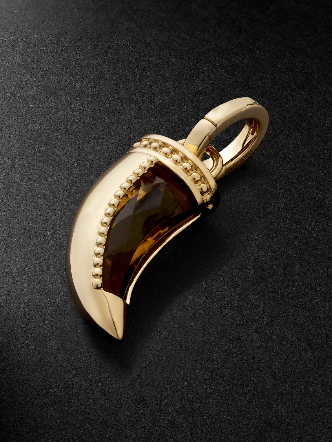  Foundrae - La Loba Claw 18-karat Gold Citrine Pendant - Men - Gold 