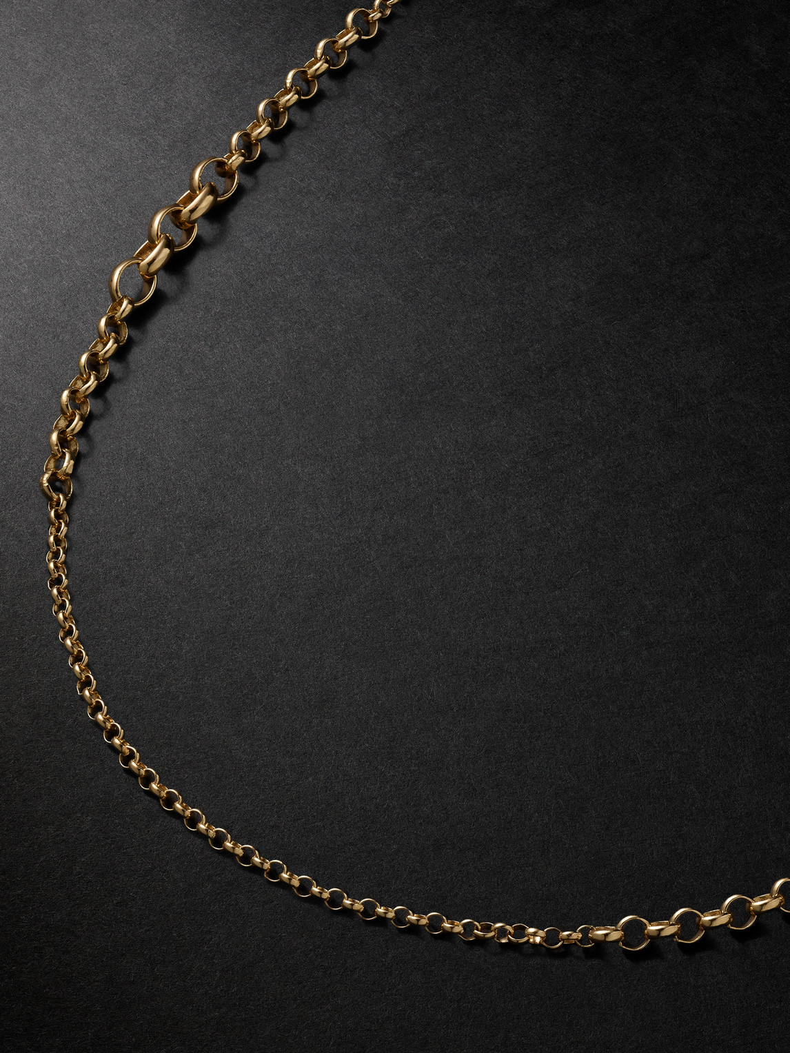 Foundrae Small Graduating Belcher 18-karat Gold Chain Necklace In Gold