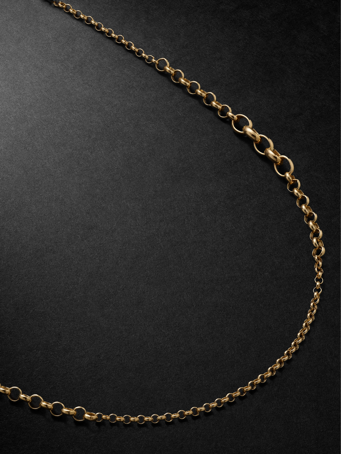 Foundrae Small Graduating Belcher 18-karat Gold Chain Necklace