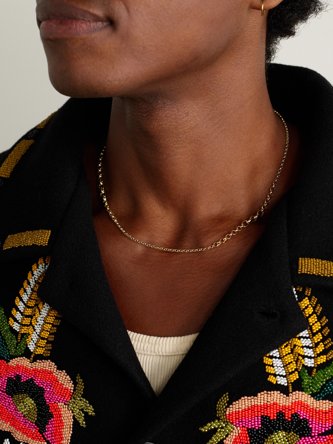 Foundrae Small Graduating Belcher 18-karat Gold Chain Necklace In Gold