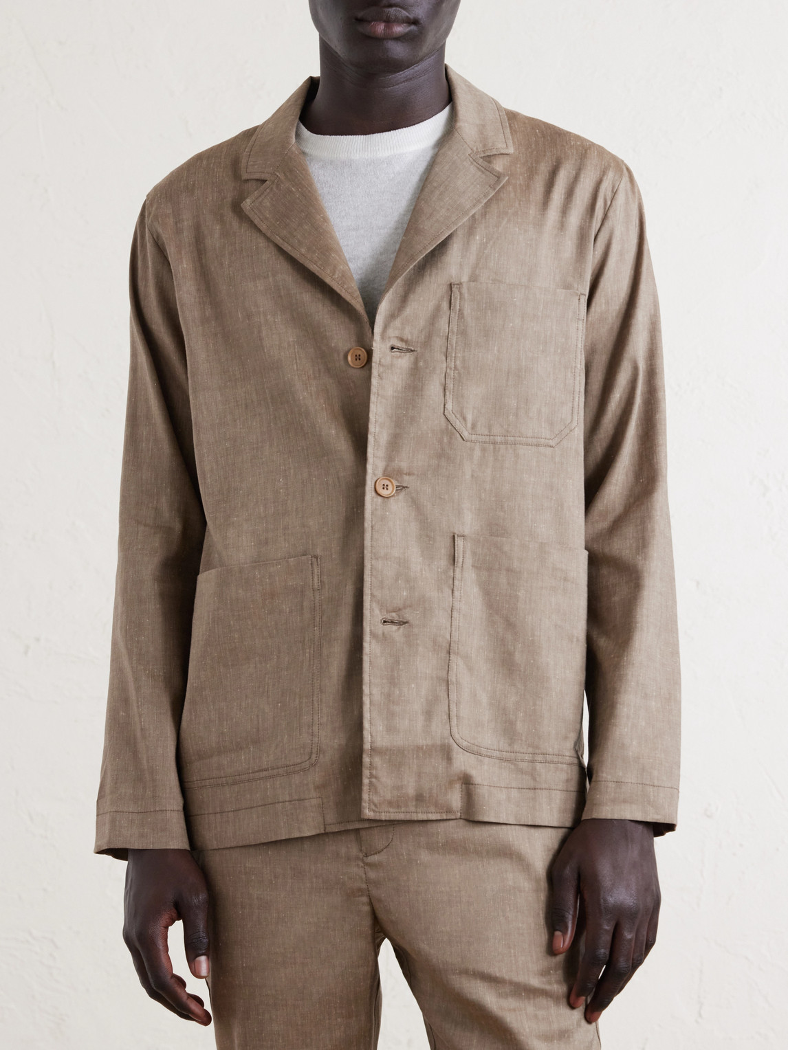  Frescobol Carioca - Lima Cotton Blazer - Men - Neutrals - S 