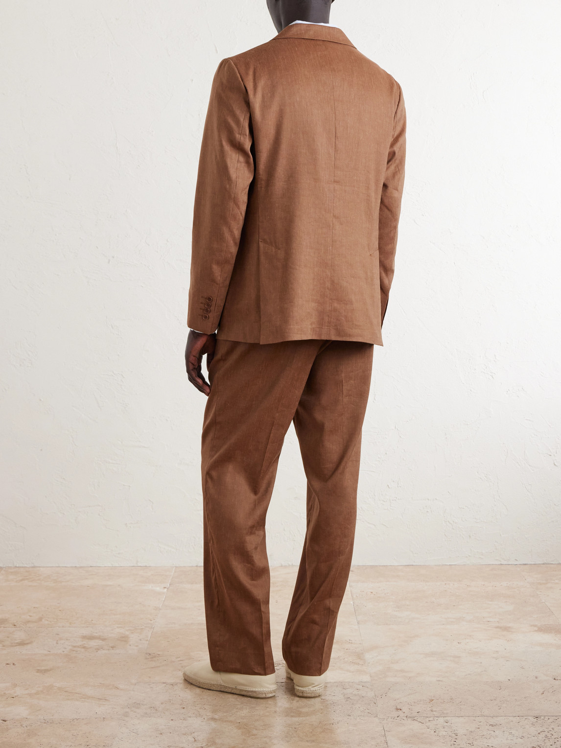 Paulo Linen And Virgin Wool-Blend Suit Jacket