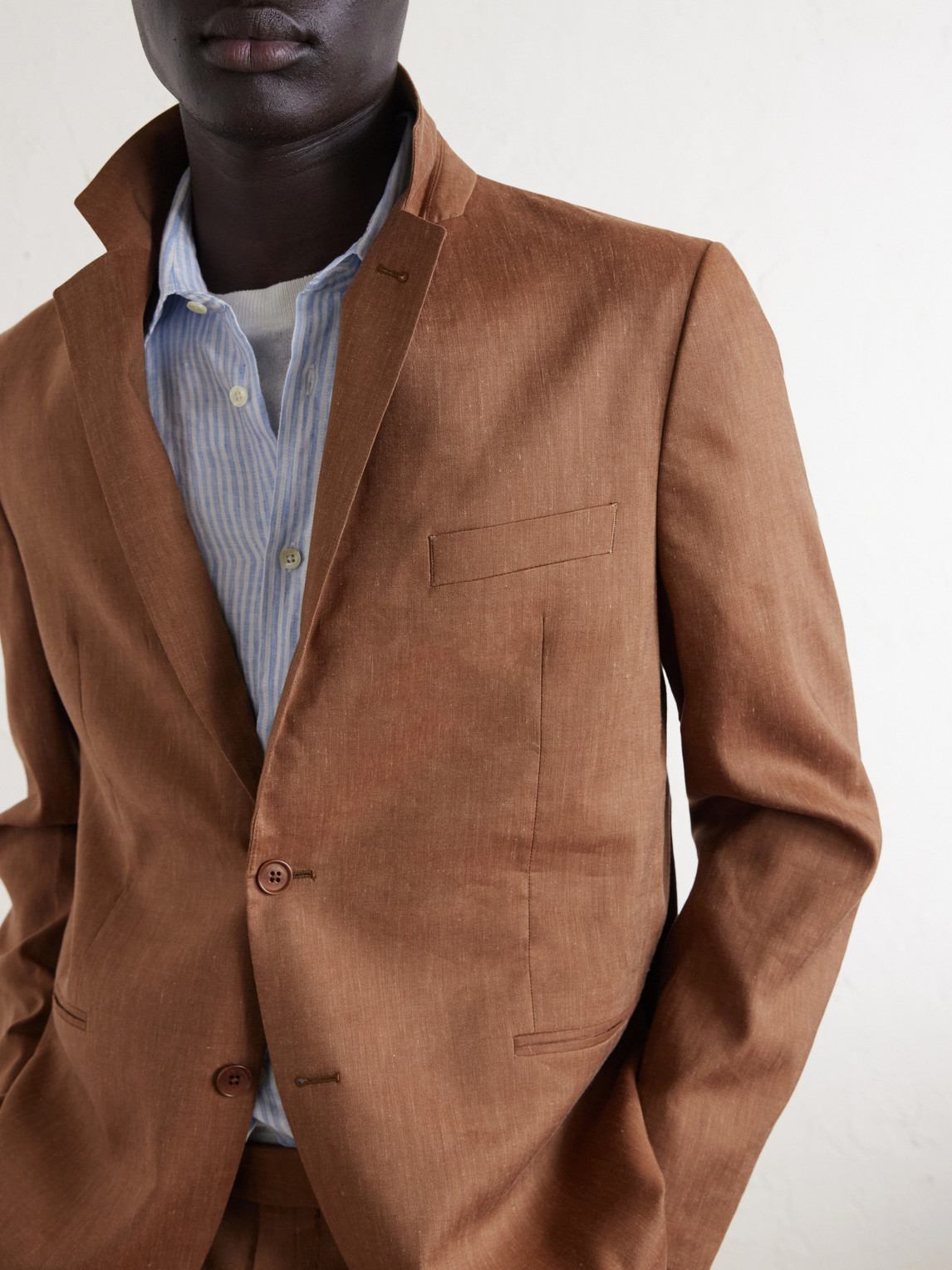 Paulo Linen And Virgin Wool-Blend Suit Jacket