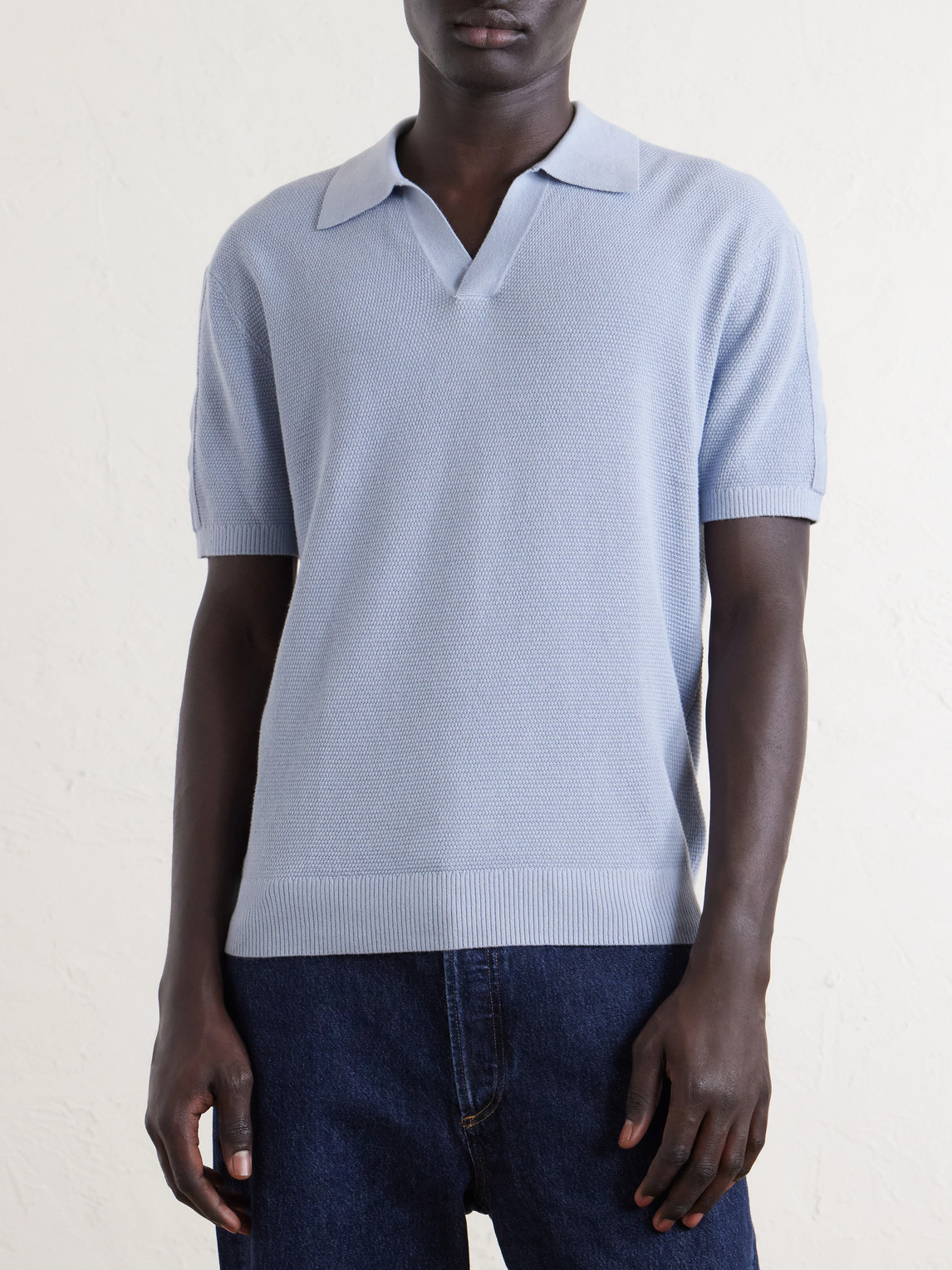 Rino Knitted Cotton Polo Shirt