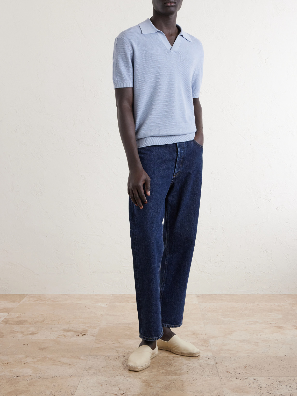 Rino Knitted Cotton Polo Shirt