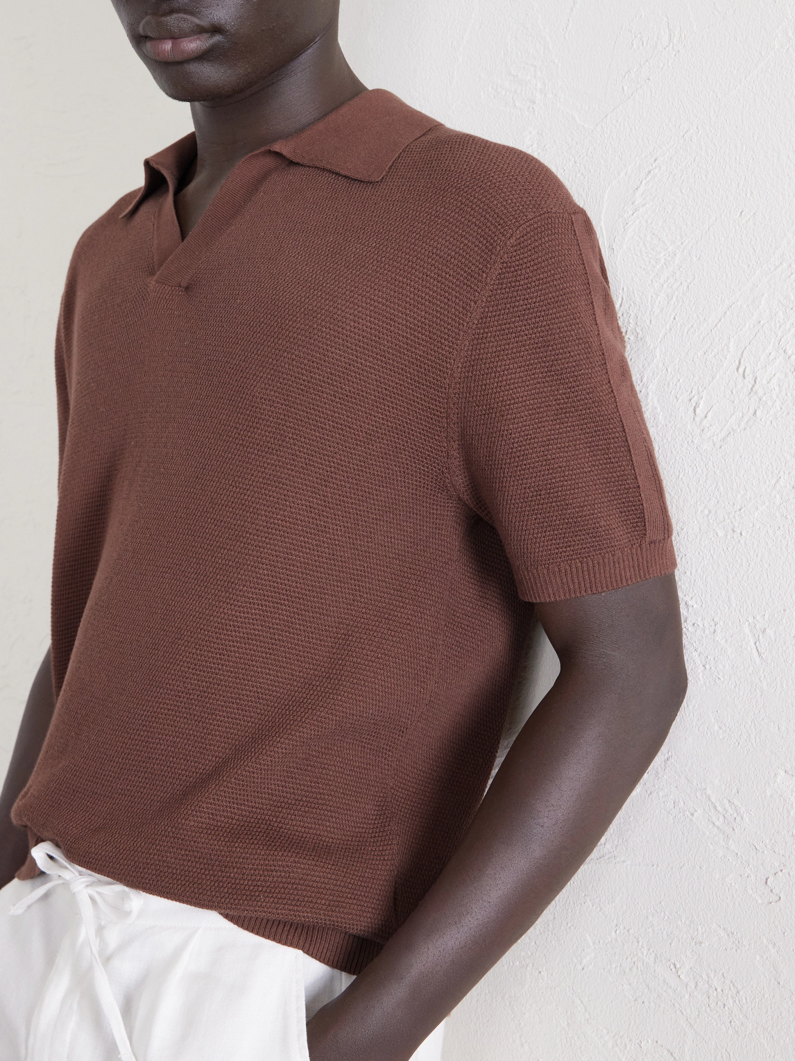 Rino Knitted Cotton Polo Shirt