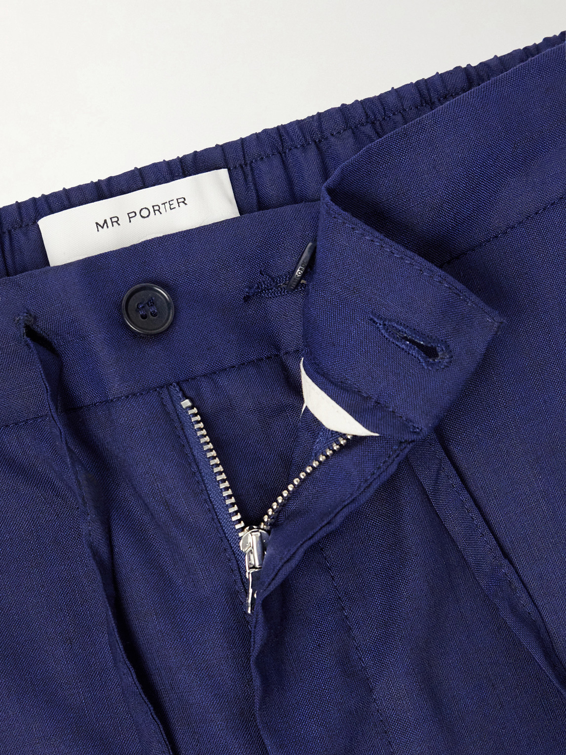 Straight-Leg Cotton Suit Trousers