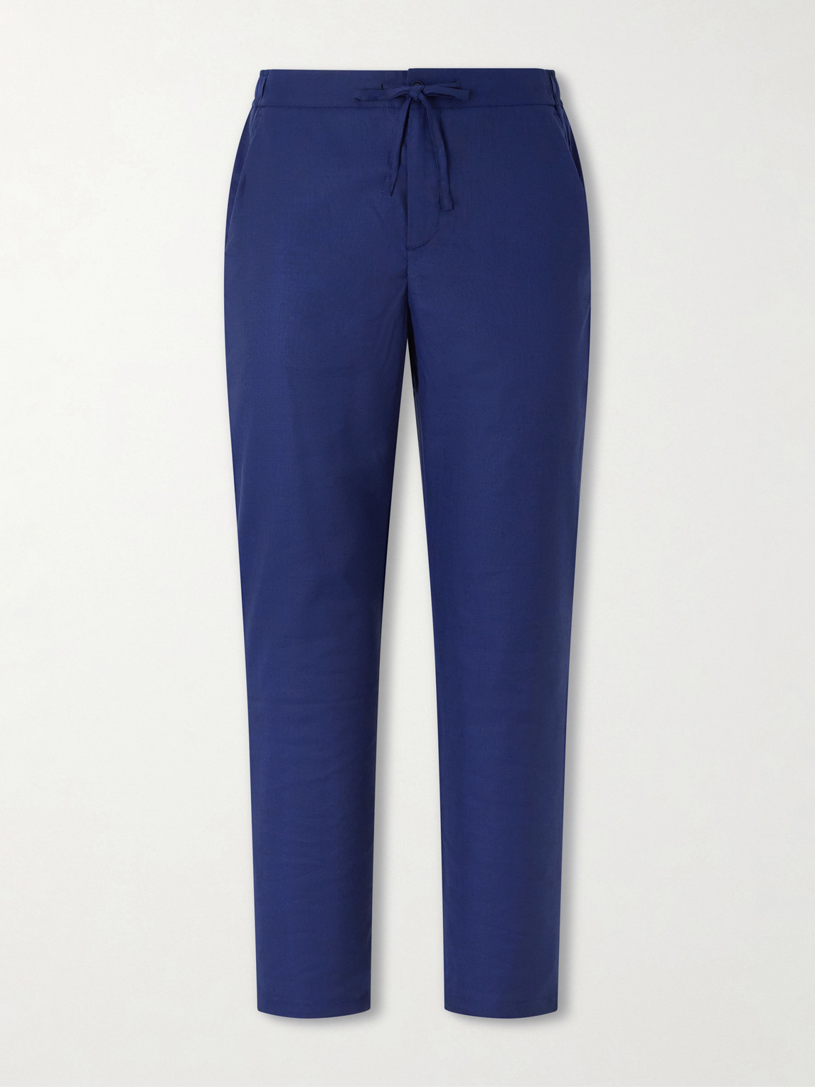 Frescobol Carioca Straight-leg Cotton Suit Trousers In Blue