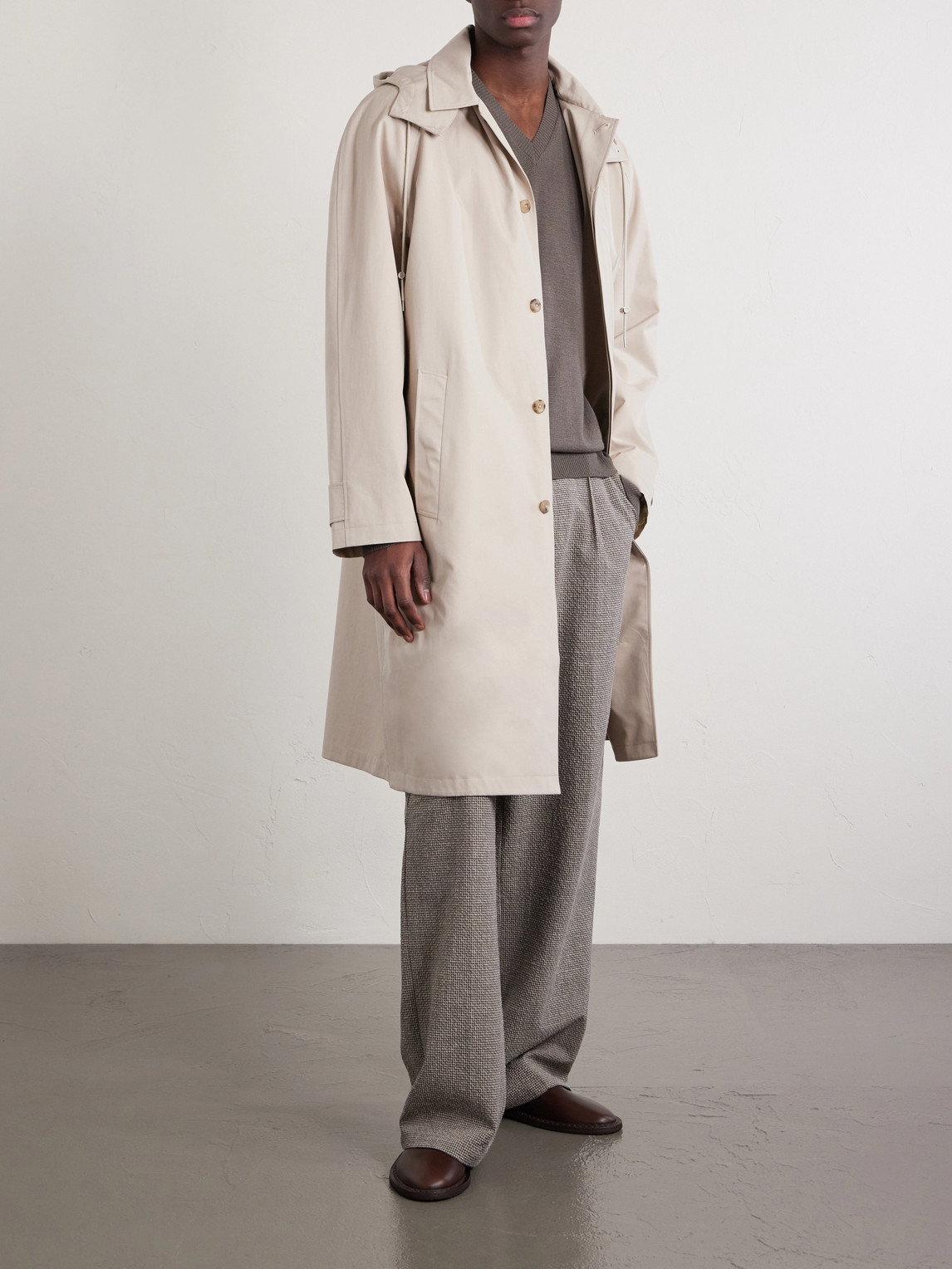 Grandad Giant Mac Cotton Coat