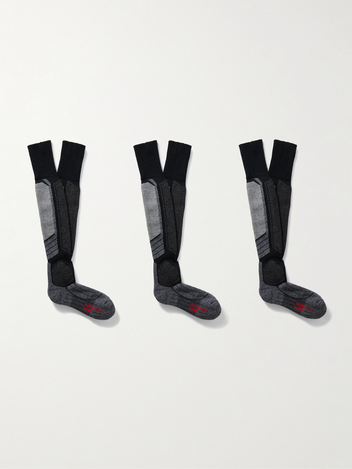 FALKE SK2 Intermediate Three-Pack Jacquard-Knit Ski Socks - Men