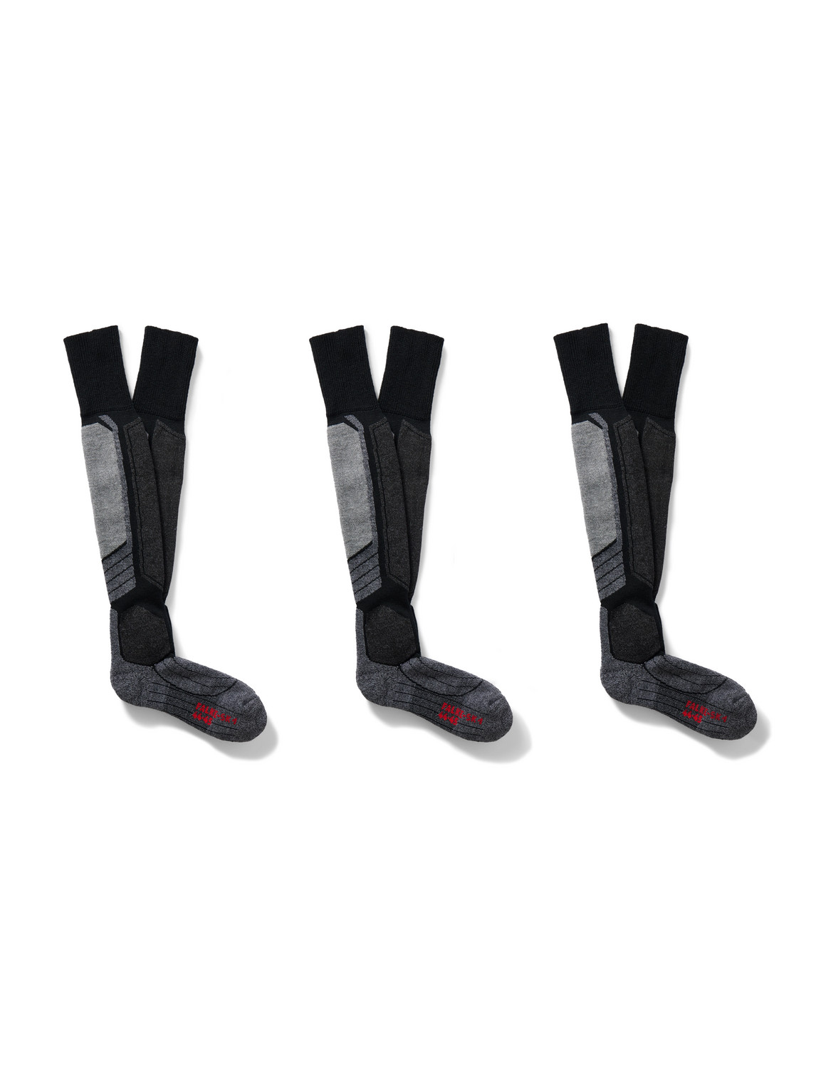 Falke Sk2 Intermediate Three-pack Jacquard-knit Ski Socks In Multi